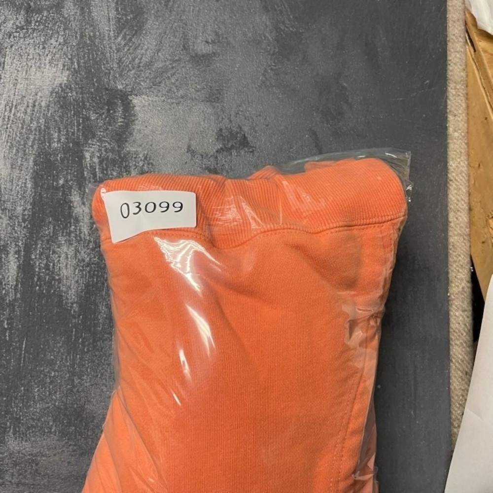 Big Logo Pullover Hoodie Men Medium Orange Stussy - Picture 11 of 11